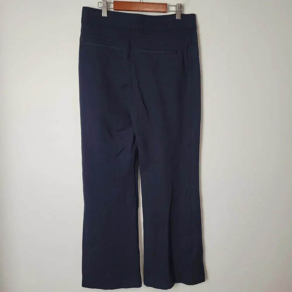Spanx The Perfect Hi-Rise Flare Ponte Pants Navy Shapewear Size L Petite - Picture 5 of 10